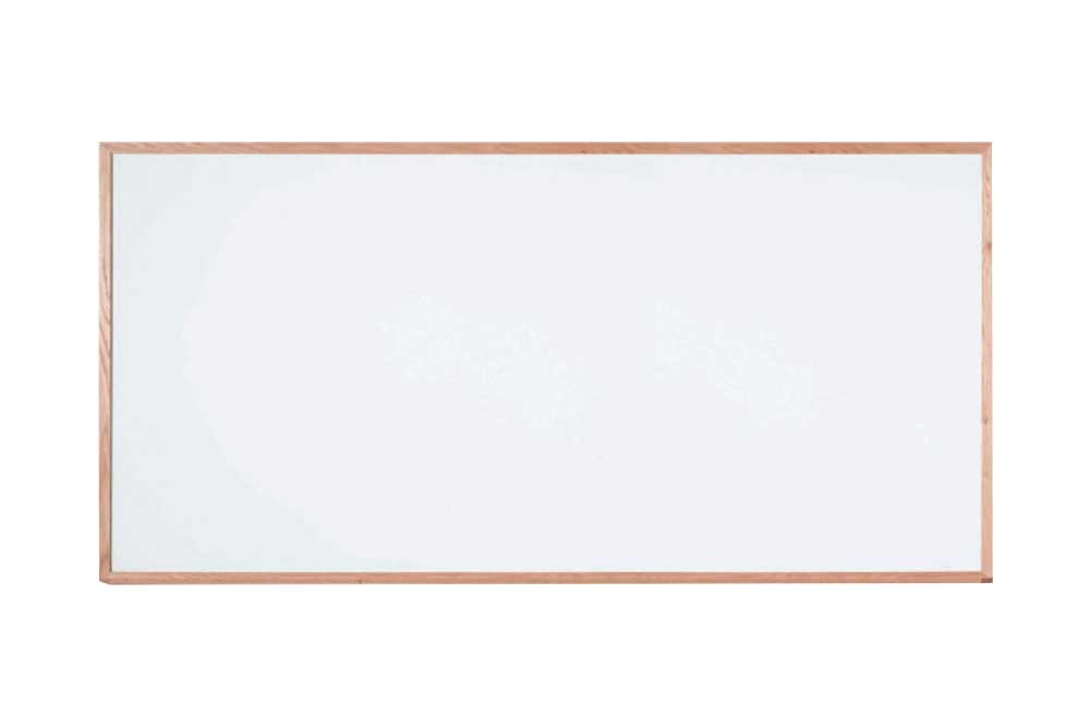 Solid Oak Framed Porcelain Steel Whiteboard