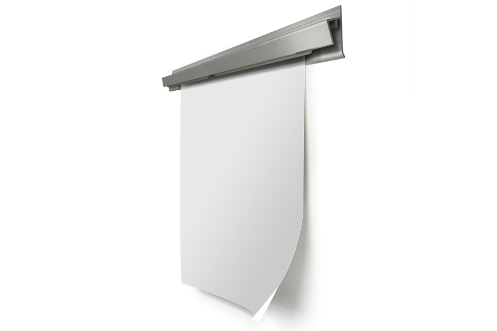 Durable Tackless Paper Display Rail