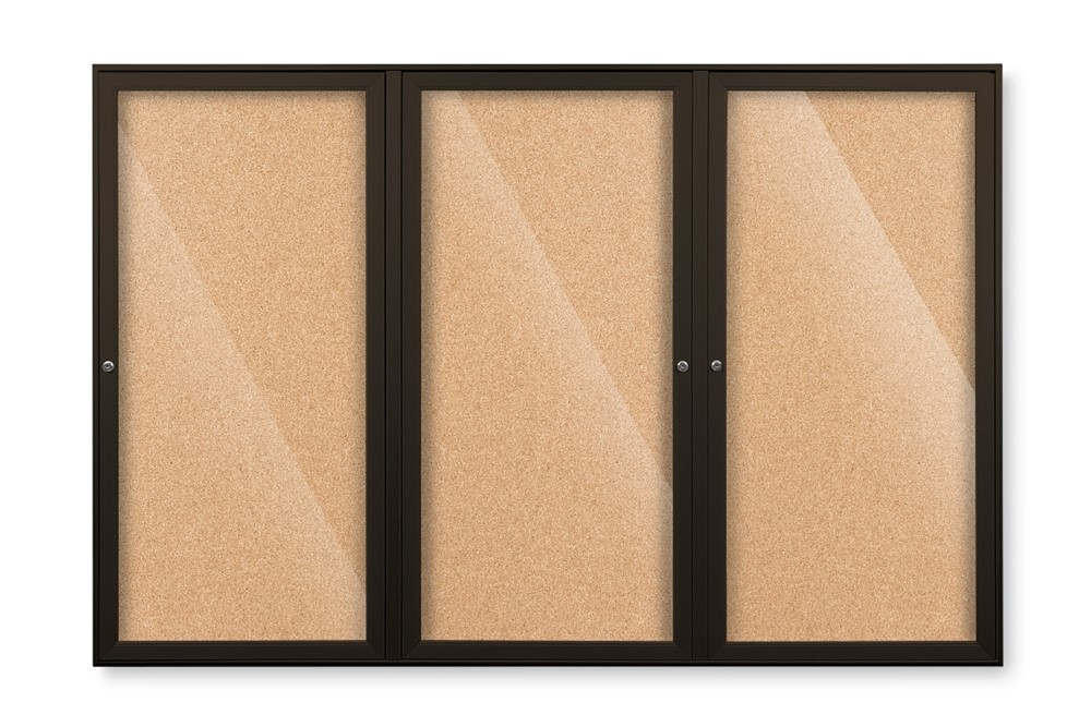 Outdoor Enclosed Bulletin Board with Colored Frame