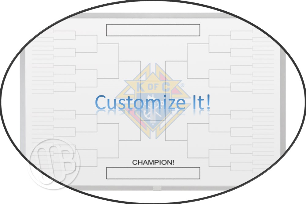 Tournament Bracket Whiteboard Dry Erase Tournament Boards