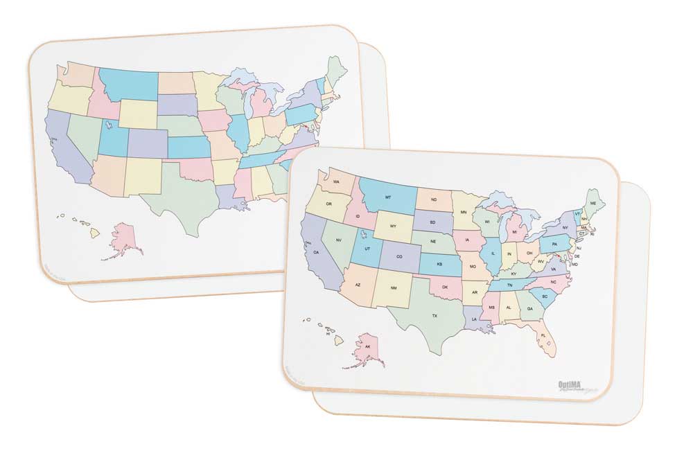 Student Lap Boards with US Map