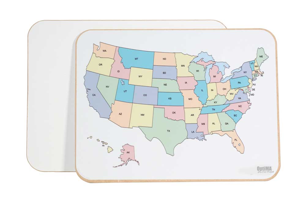 Student Lap Boards with US Map
