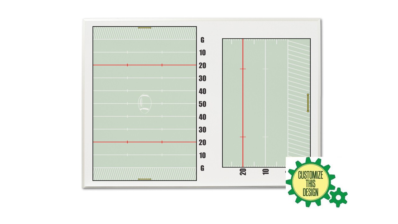Wall Mounted Football Dry Erase Boards