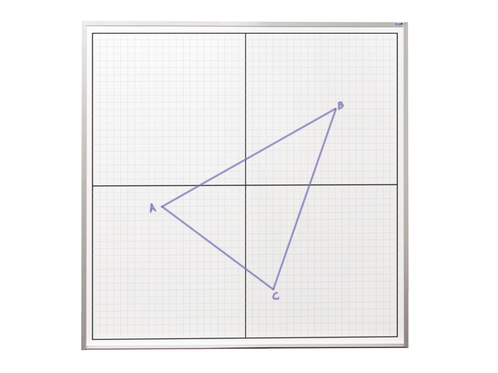 4x4 Dry Erase XY Axis Grid Board