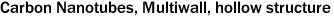 Carbon Nanotubes, Multiwall, hollow structure