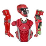 All-Star MVP Pro Adult Scarlet/Graphite Catcher's Set CKCC-5-SC/GPH
