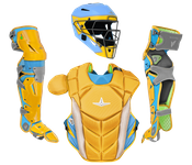 All-Star MVP Pro Short Fuse "Boston" Adult Gold/Sky Blue/Silver Catcher's Set CKCC-5-SF-GO/SB/SV