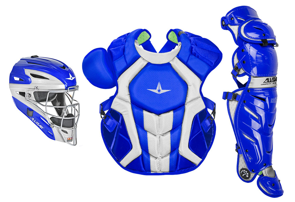 Sale! Buy AllStar S7 Axis Pro Adult Royal/White Catcher's Kit