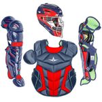 All-Star Youth S7 Axis Pro Navy/Scarlet Catcher's Gear CK912S7X