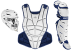 All-Star AFX Fastpitch Small White/Navy Catcher's Set CKW-AFX-WHNA-S
