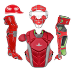 All-Star MVP-Pro Adult Scarlet/Graphite Catcher's Set w/ Traditional Mask CKCC5-TM-SC/GPH