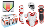 All-Star Empress Fastpitch Small White/Scarlet Catcher's Set CKW-EMP-SML-WHSC