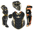 All-Star Paige Halstead PHX Gold Diamond Collection Small Black Catcher's Set CKW-PHX-GDC-BK