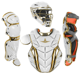 All-Star Paige Halstead PHX Gold Diamond Collection Small White Catcher's Set CKW-PHX-GDC-WH