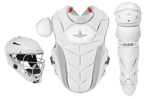 All-Star Paige Halstead PHX Large White Catcher's Set CKW-PHX-L-WH