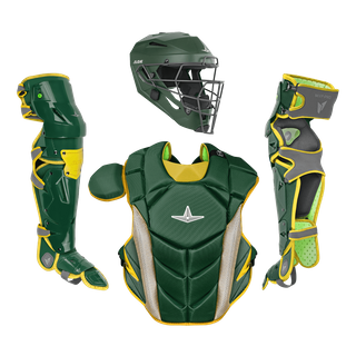 Équipement Complet De Receveur (Catcher) Baseball All Star MVP Pro Series - Taille L, Rouge/Gris