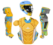 All-Star MVP Pro Short Fuse "Boston" Intermediate Gold/Sky Blue/Silver Catcher's Set CKCC-5-SF-GO/SB/SV