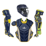 All-Star MVP Pro Intermediate Navy/Gold Catcher's Set CKCC-5-NA/GO