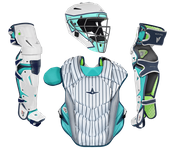 All-Star MVP Pro Short Fuse "New York" Intermediate White/Mint/Navy Catcher's Set CKCC-5-WHPS/MT/NA