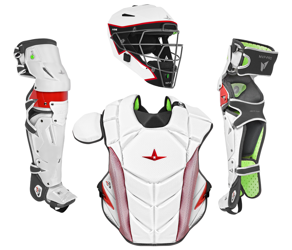 Set Complet Protection Attrapeur Baseball All Star MVP Pro Series - Adulte L - Bleu