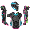 All-Star MVP-Pro Short Fuse Youth Black/Teal Catcher's Set CKCC-5-BK/TE