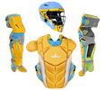 All-Star MVP Pro Short Fuse "Boston" Youth Gold/Sky Blue/Silver Catcher's Set CKCC-5-GO/SB/SV