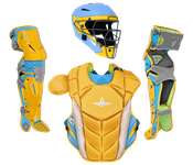 All-Star MVP Pro Short Fuse "Boston" Youth Gold/Sky Blue/Silver Catcher's Set CKCC-5-GO/SB/SV