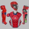 All-Star MVP Pro Youth Scarlet/Navy Catcher's Set CKCC-5-SC/NA