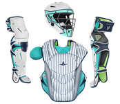 All-Star MVP Pro Short Fuse "New York" Youth Gold/Silver Catcher's Set CKCC-5-WHPS/MT/NA