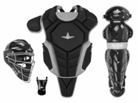 All-Star Top Star Intermediate Black Catcher's Kit CKCC-TS-1216-BK