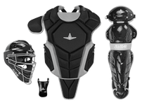 All-Star Top Star 7-9 Black Catcher's Set CKCC-TS-79-BK