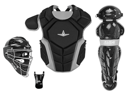 All-Star Top Star 7-9 Black Catcher's Set CKCC-TS-79-BK