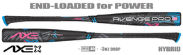 Axe Bat Avenge Pro 3 2-5/8" BBCOR Bat L130M -3oz (2025)