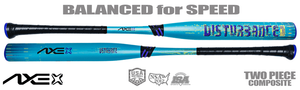Axe Bat Disturbance Balanced Slowpitch Bat w/Flared Handle USA L155Q-FLR (2026)