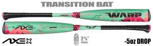 Axe Bat Warp 2-3/4" Big Barrel USSSA Bat w/Flared Handle L199P-FLR -5oz (2025)