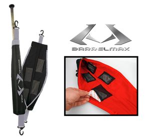 Barrel Max Black/Gray Bat Sleeve with Set of Free Warmers