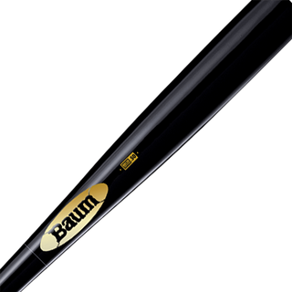 Batte Baseball Bois érable BAUM Gold Stock Pro – 30 Pouces – Noire – Adulte