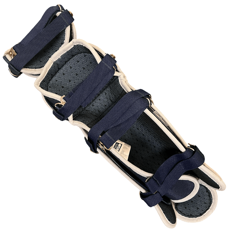 Black Magic Leg Guard Back Navy Detail