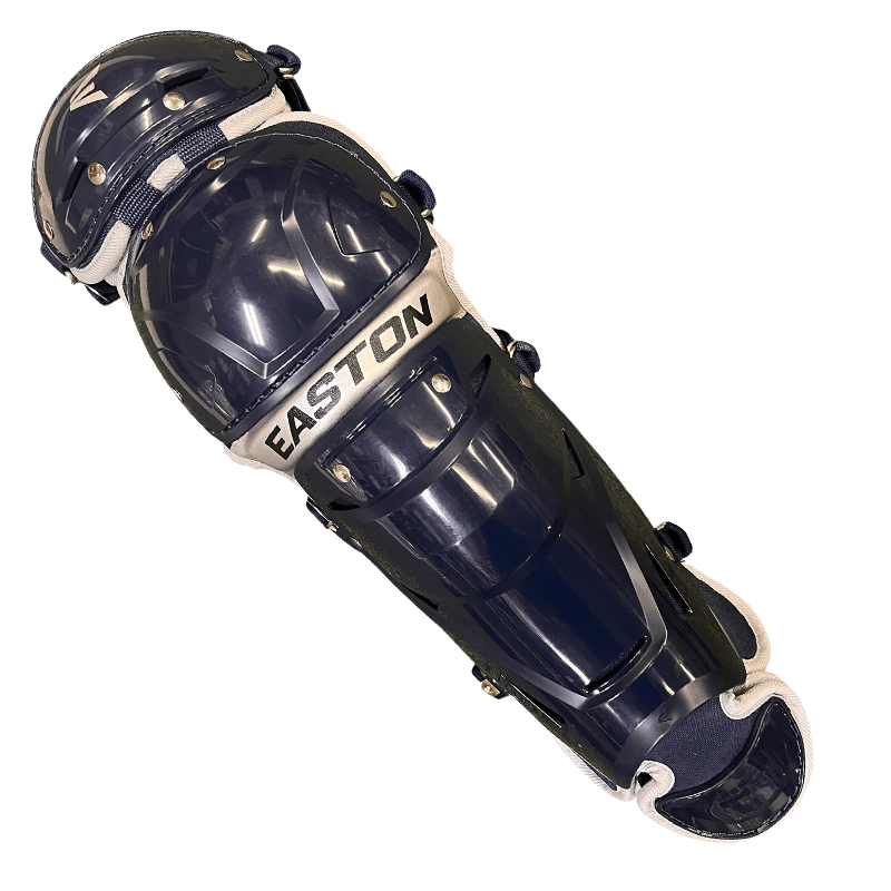 Black Magic Leg Guard Navy Front Detail