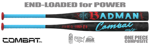 Batte De Softball Combat MFG Badman 2025 - 34 Pouces / 27 Oz - USSSA Slowpitch - Série Limitée 1690/2000