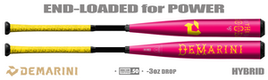 DeMarini The GOODS "Pink Lemonade" 2-5/8" BBCOR Bat WTDCGIC25V -3oz (2025)