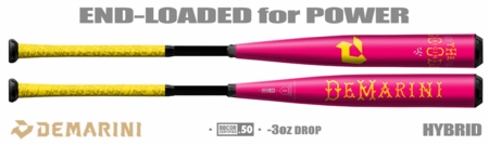 DeMarini The Goods "Pink Lemonade" 2-5/8" BBCOR Bat WTDCGIC25V -3oz (2025)