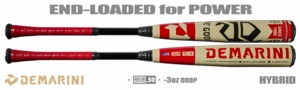 DeMarini The Goods "Red Ivory" 2-5/8" BBCOR Bat WBD2703010 -3oz (2027)
