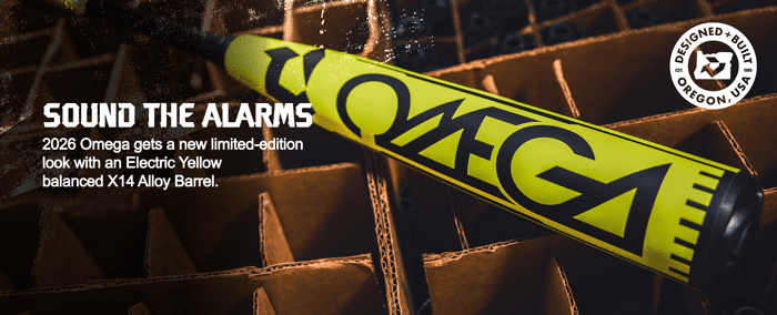 DeMarini LE Omega "Electric Yellow" 2-5/8" BBCOR Bat WBD2635010 -3oz (2026)