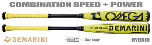 DeMarini LE Omega "Electric Yellow" 2-5/8" BBCOR Bat WBD2635010 -3oz (2026)