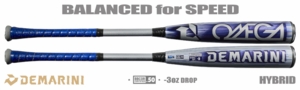 DeMarini Omega 2-5/8" BBCOR Bat WBD2702010 -3oz (2027)