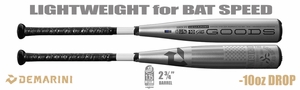 DeMarini The Goods 2-3/4" Big Barrel USSSA Bat WBD2469010 -10oz (2024) Lightly Used w/Warranty