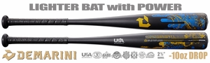 DeMarini Uprising 2-1/2" Youth USA Bat WBD2235010 -11oz (2022) Lightly Used No Warranty