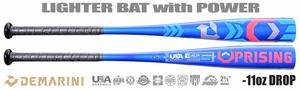 DeMarini Uprising 2-5/8" Youth USA Bat WBD2604010 -11oz (2026) Blem W/Warranty