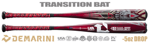 DeMarini Voodoo One 2-5/8" Youth USA Bat WBD2361010 -5oz (2023)